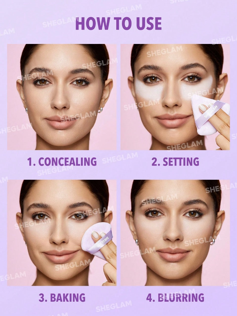 SHEGLAM BORLAS INSTA-READY POWDER PUFF