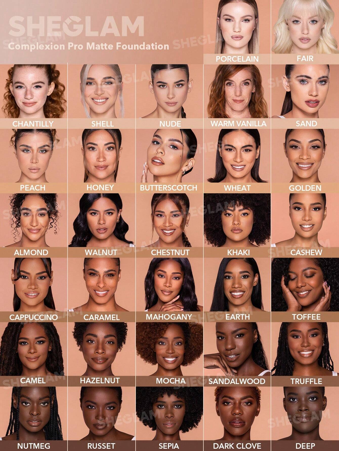 SHEGLAM BASE COMPLEXION PRO LONG LASTING BREATHABLE MATTE FOUNDATION