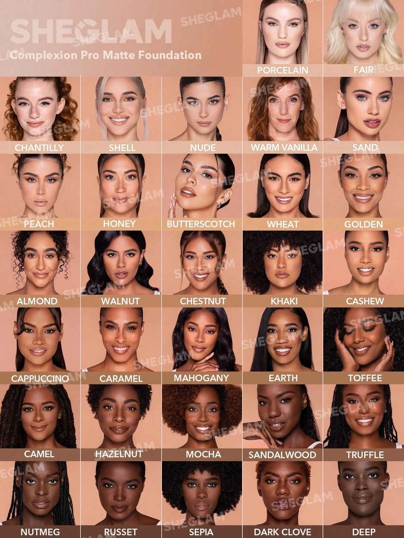 SHEGLAM BASE COMPLEXION PRO LONG LASTING BREATHABLE MATTE FOUNDATION