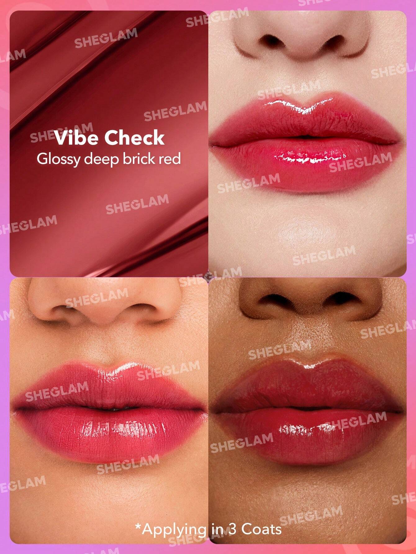 SHEGLAM MIRROR KISS HIGH-SHINE LIPSTICK