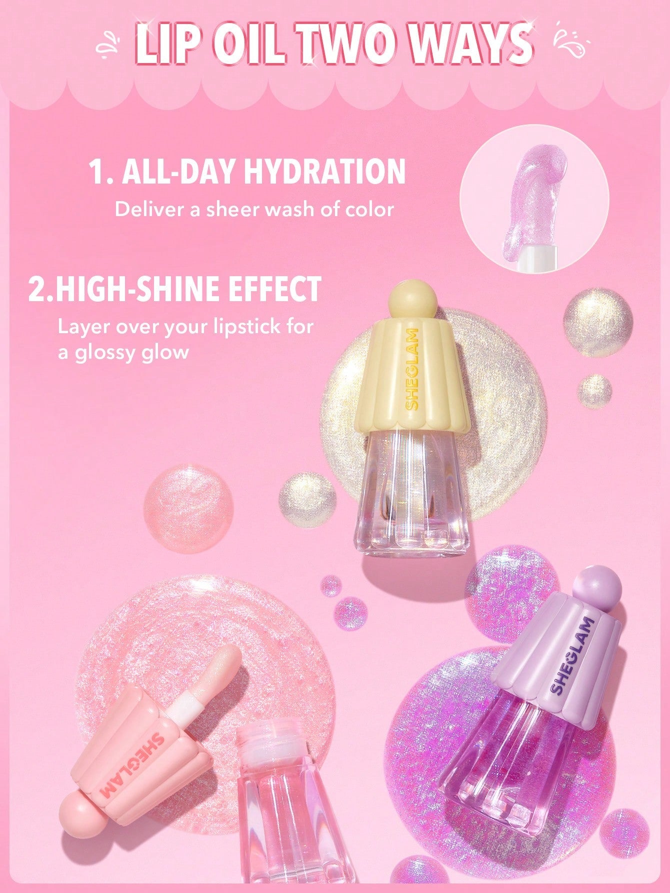 SHEGLAM JELLY WOW LIP HYDRATING LIP OIL