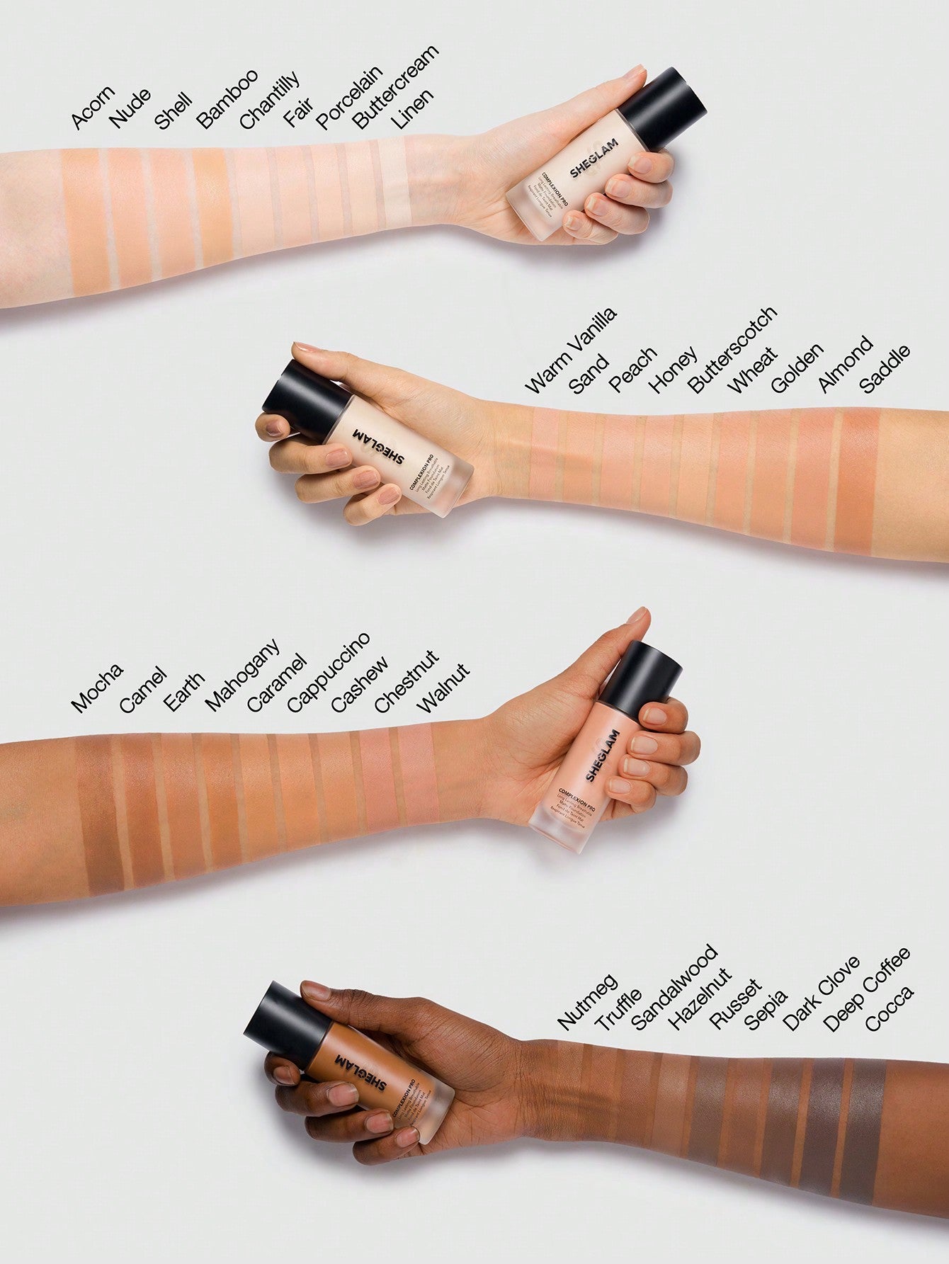 SHEGLAM BASE COMPLEXION PRO LONG LASTING BREATHABLE MATTE FOUNDATION