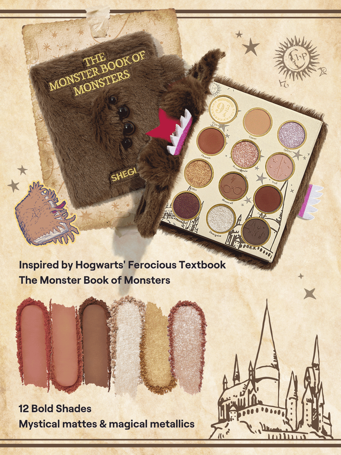 SHEGLAM Paleta de sombras Monster Book