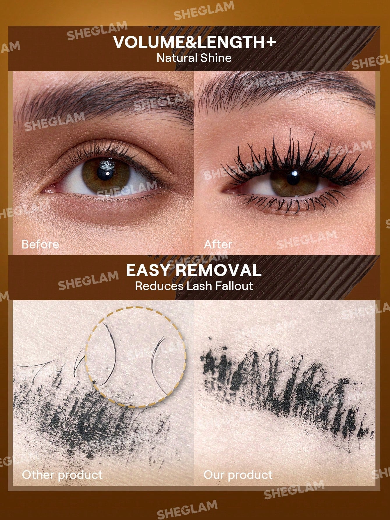 SHEGLAM Mascara de pestañas All in One 24k Multi efecto