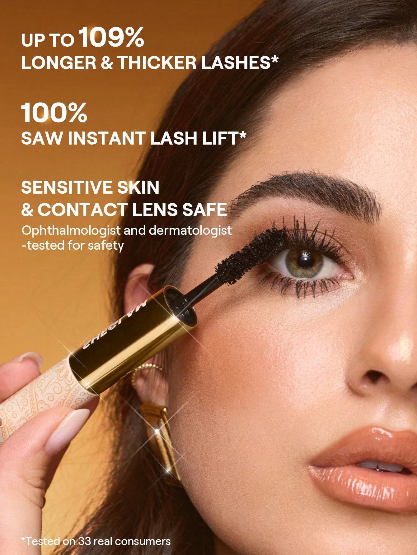 SHEGLAM Mascara de pestañas All in One 24k Multi efecto