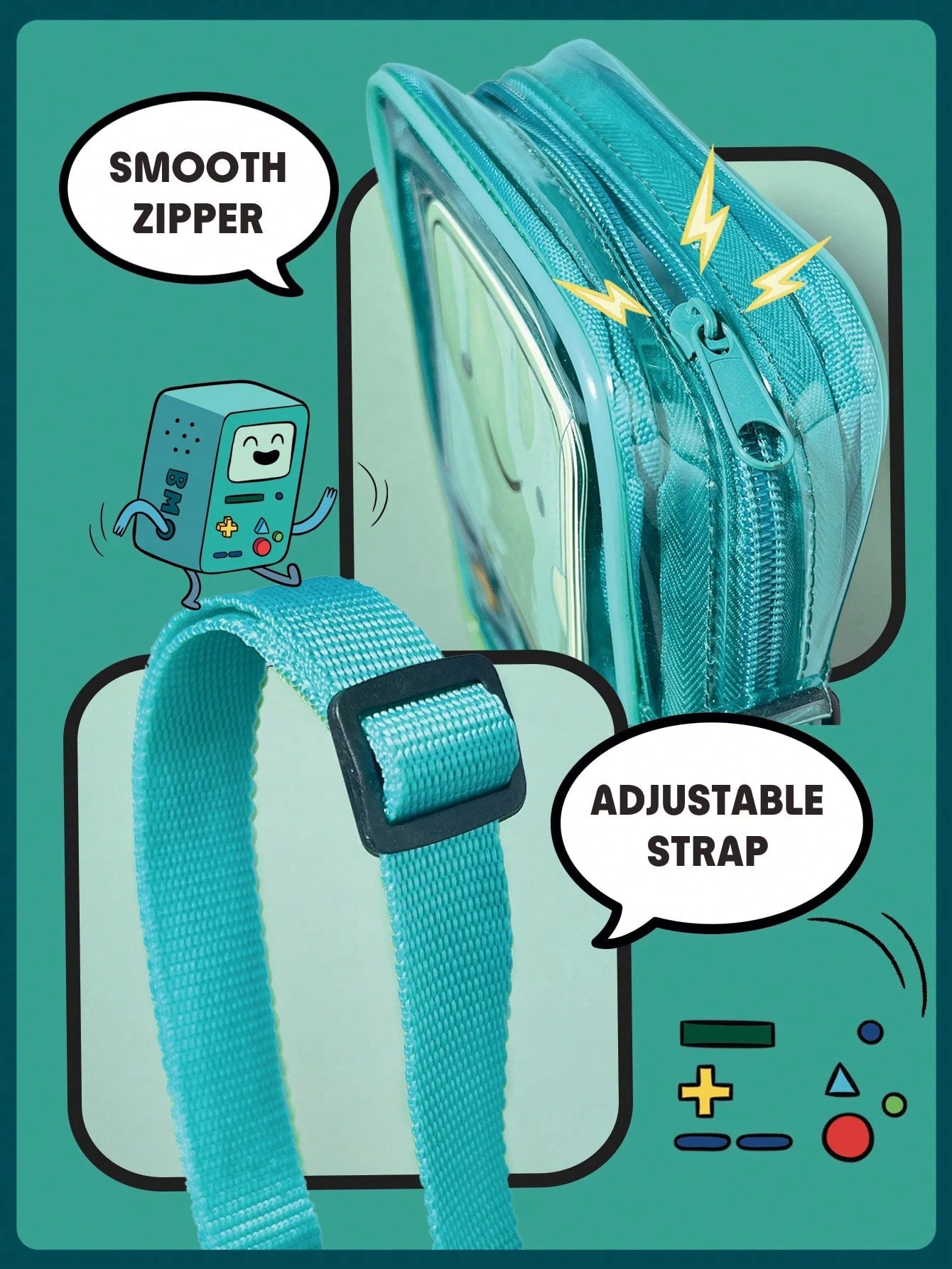 SHEGLAM Hora de aventura Be MOre Makeup Bag