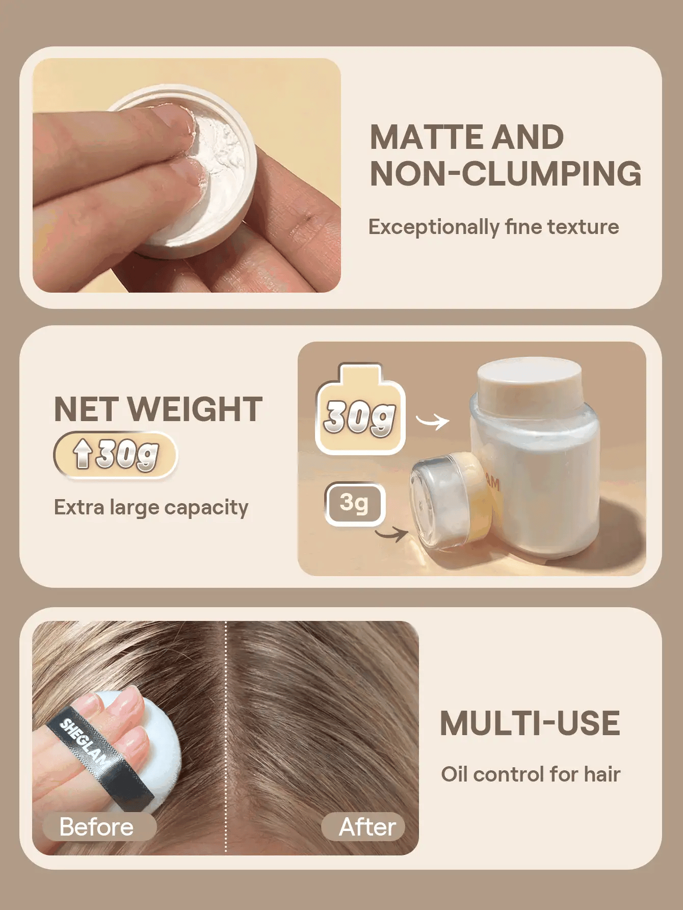 SHEGLAM POLVO BLUR A BOTTLE LOOSE SETTING POWDER