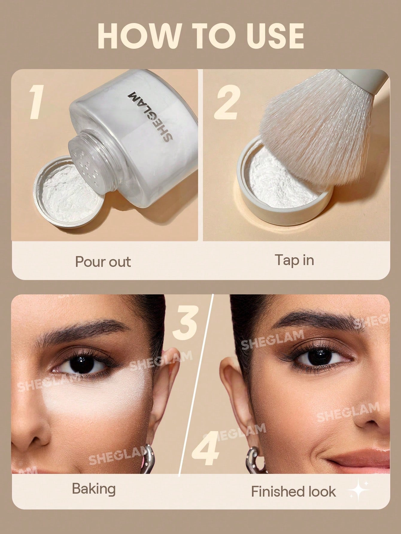 SHEGLAM POLVO BLUR A BOTTLE LOOSE SETTING POWDER