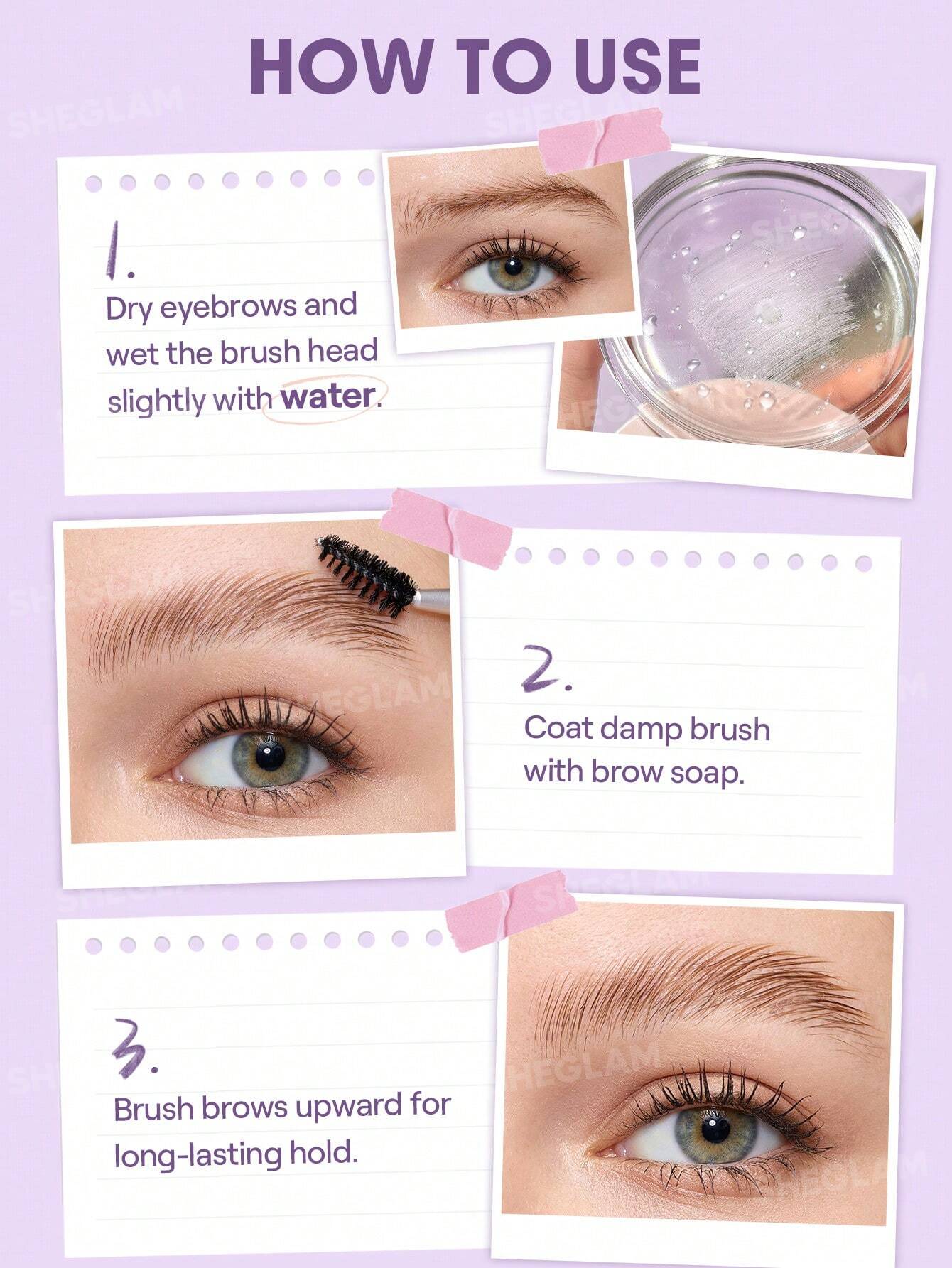 SHEGLAM Jabón reafirmante para cejas Stick Em Up