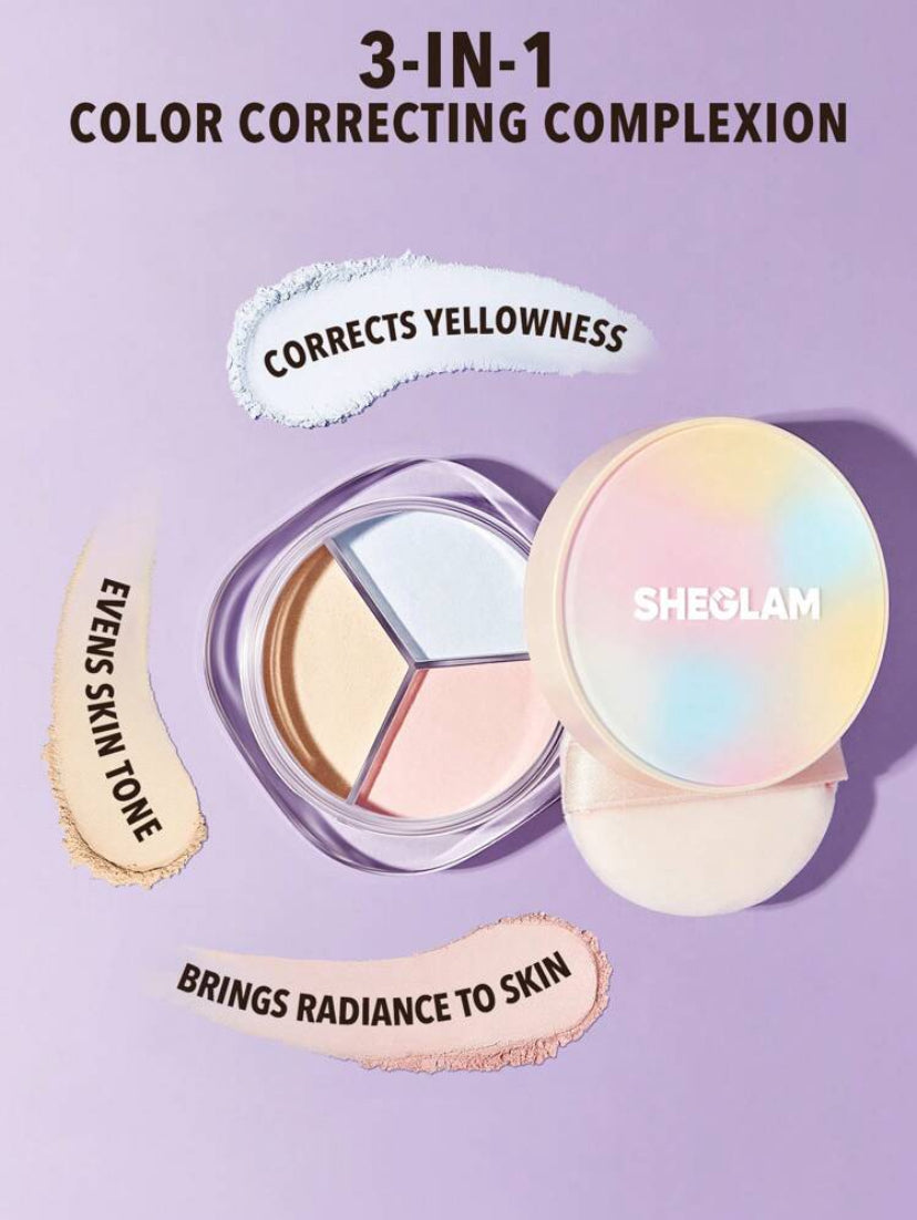 SHEGLAM POLVO RADIANCE RING 3-IN-1 CORRECTING SETTING POWDER