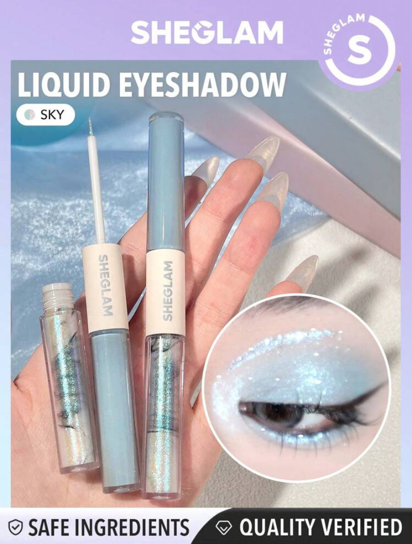 SHEGLAM SILK & SPARKLE DOUBLE ENDED LIQUID EYESHADOW