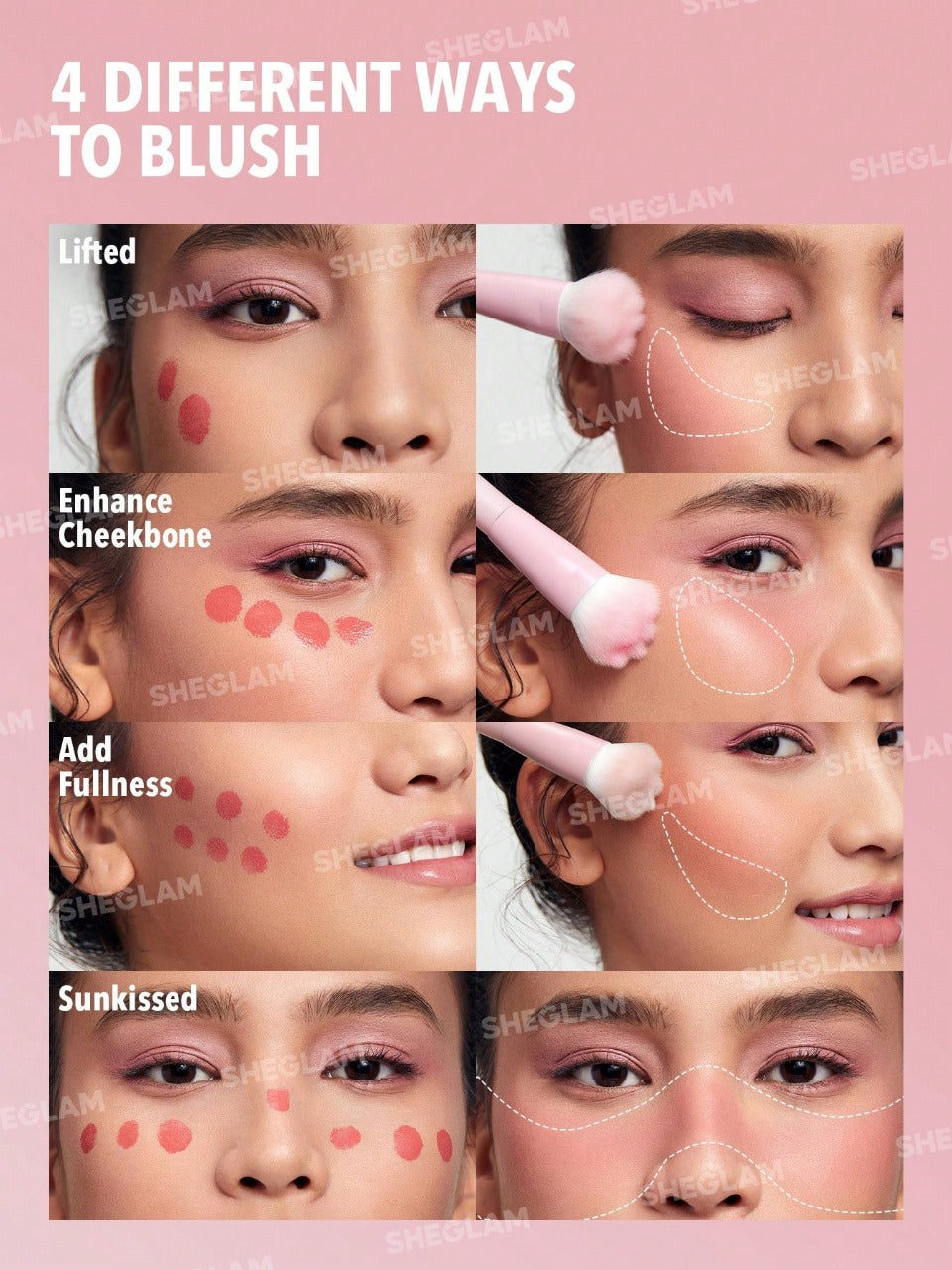 SHEGLAM brocha patita de gato