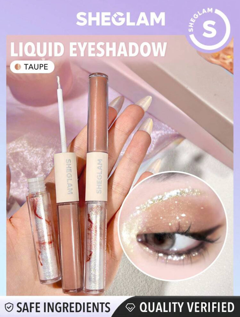 SHEGLAM SILK & SPARKLE DOUBLE ENDED LIQUID EYESHADOW