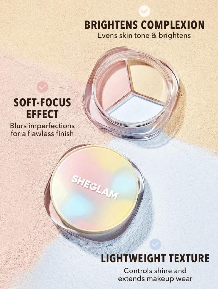 SHEGLAM POLVO RADIANCE RING 3-IN-1 CORRECTING SETTING POWDER