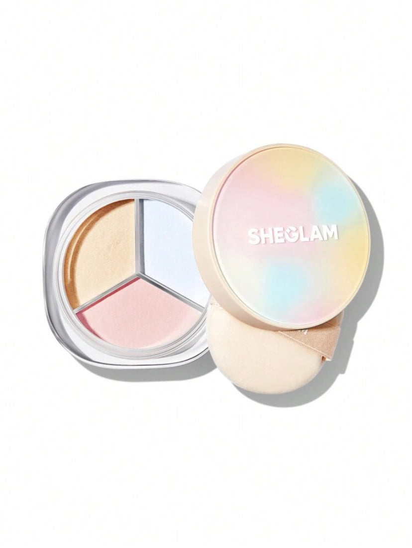 SHEGLAM POLVO RADIANCE RING 3-IN-1 CORRECTING SETTING POWDER