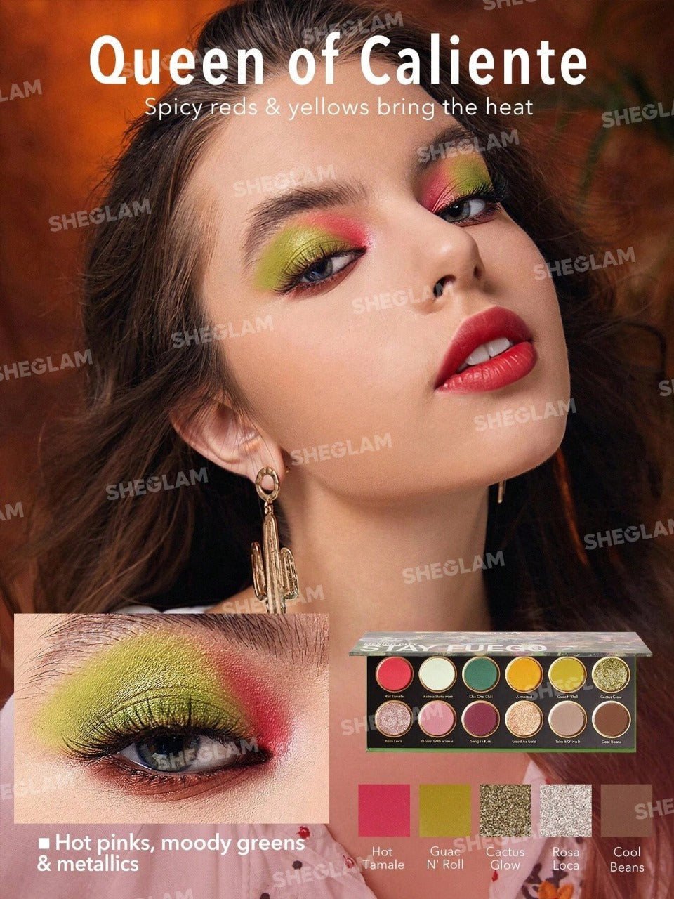 SHEGLAM PALETA STAY FUEGO, MEXICO PALETTE
