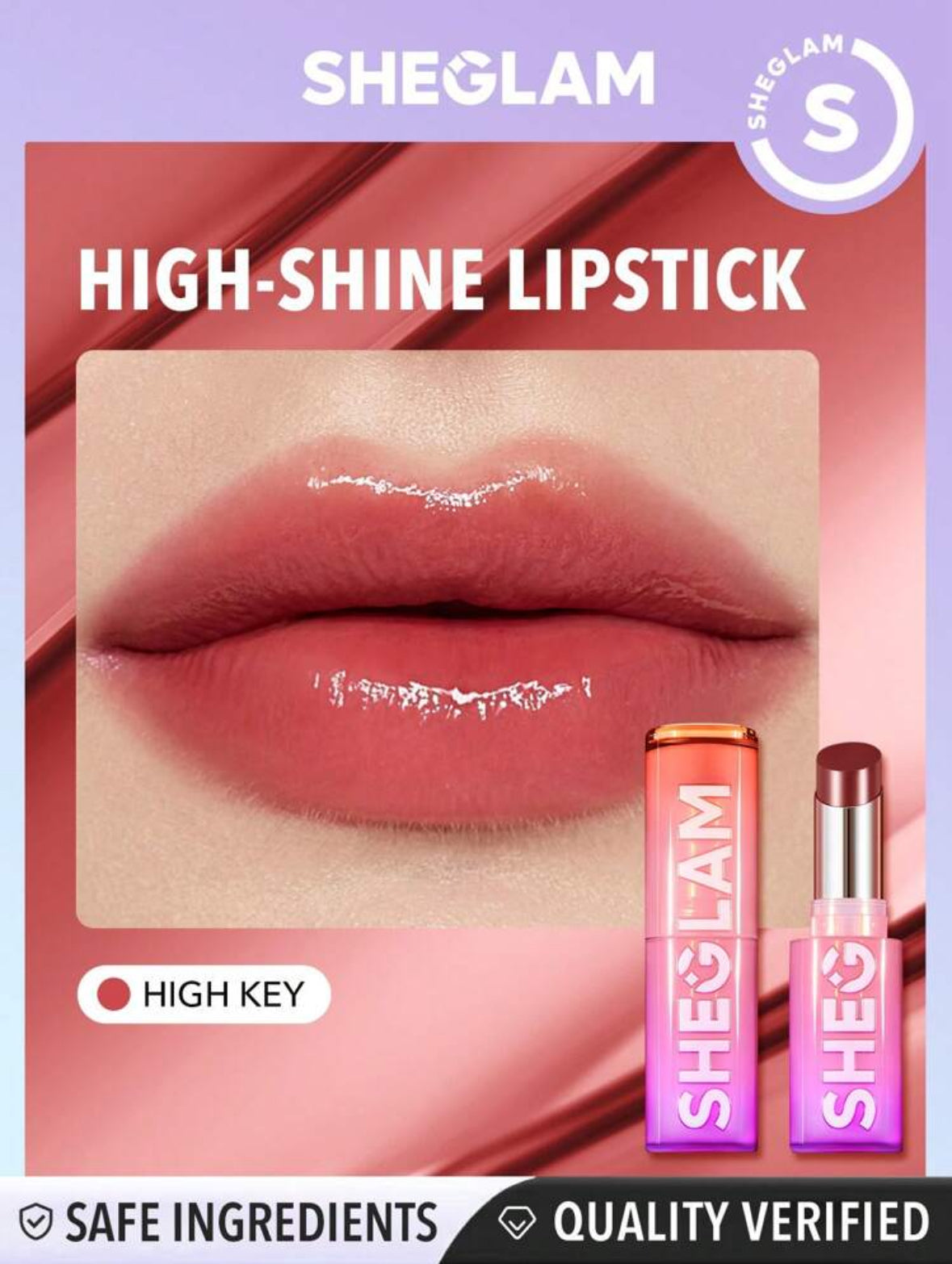 SHEGLAM MIRROR KISS HIGH-SHINE LIPSTICK