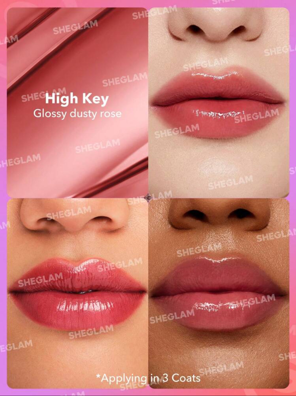 SHEGLAM MIRROR KISS HIGH-SHINE LIPSTICK