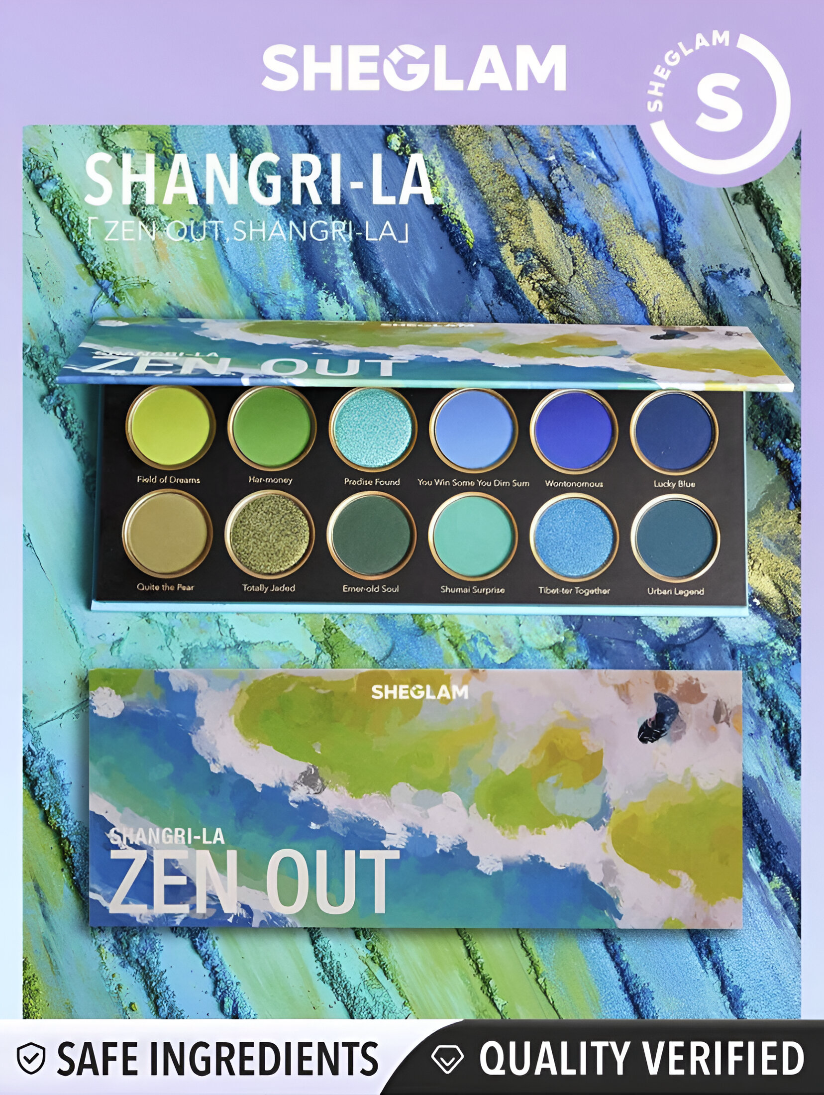 SHEGLAM PALETA ZEN OUT, SHANGRI-LA PALETTE