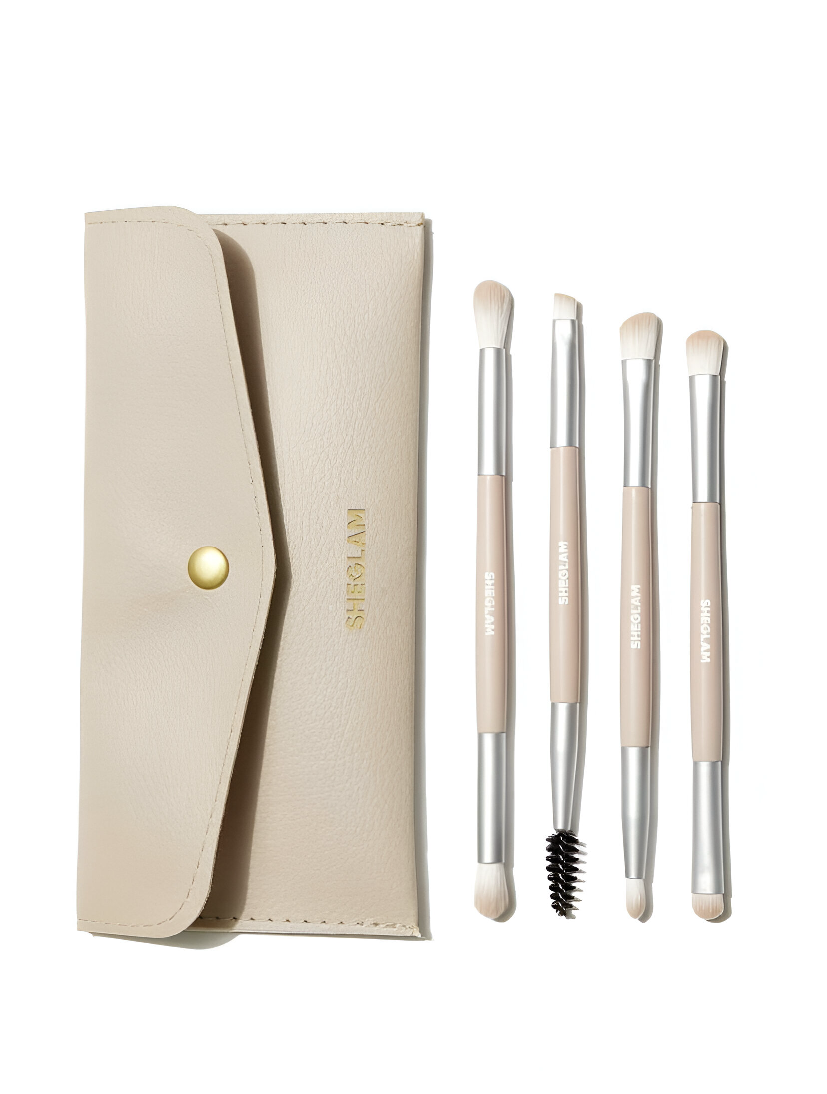 BROCHAS Y BOLSA GLAM 101 EYE ESSENTIALS BRUSH SET