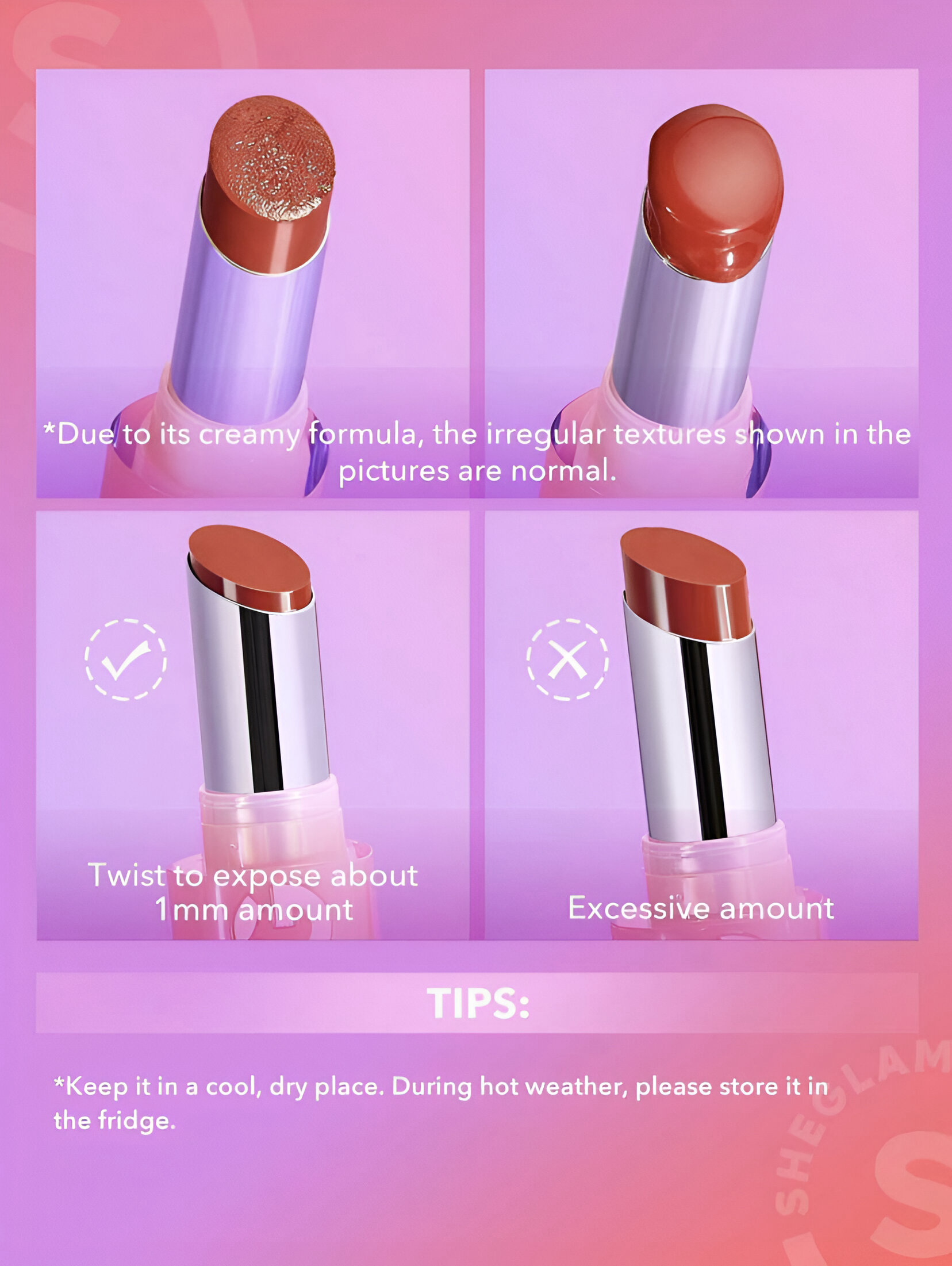 SHEGLAM MIRROR KISS HIGH-SHINE LIPSTICK