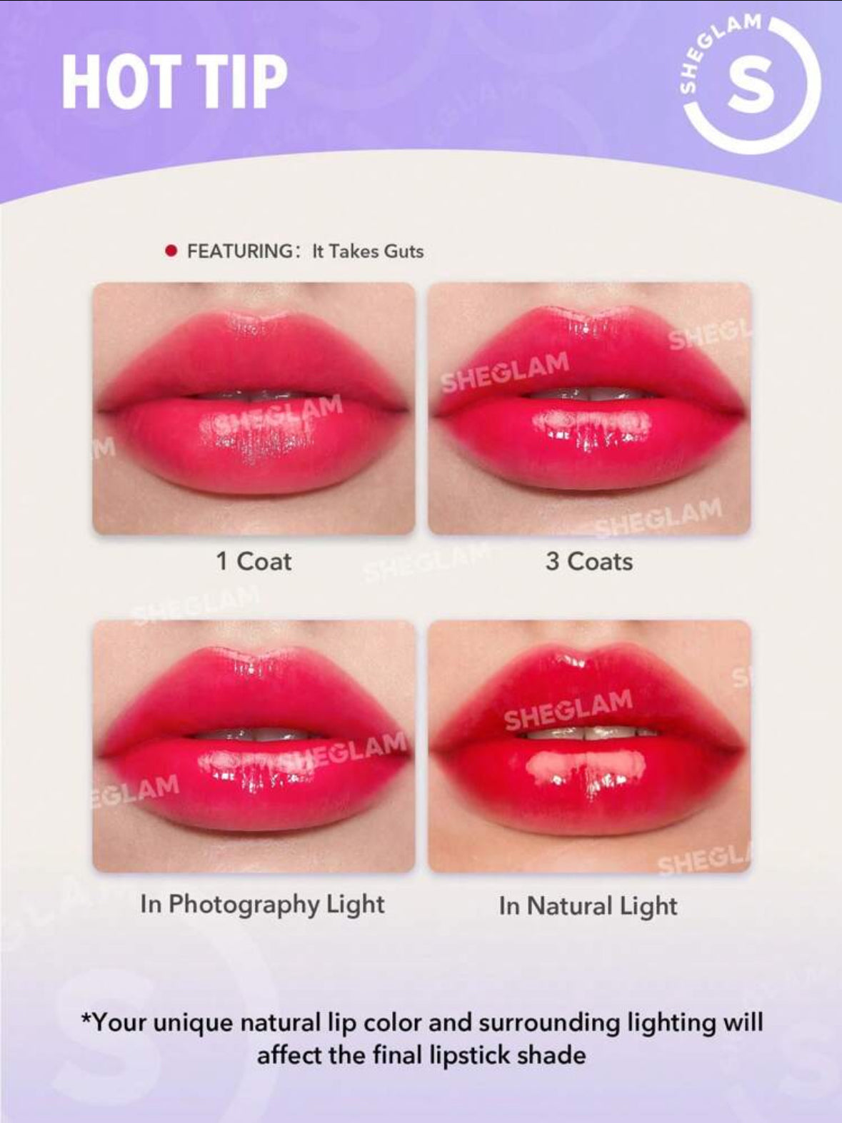 SHEGLAM MIRROR KISS HIGH-SHINE LIPSTICK