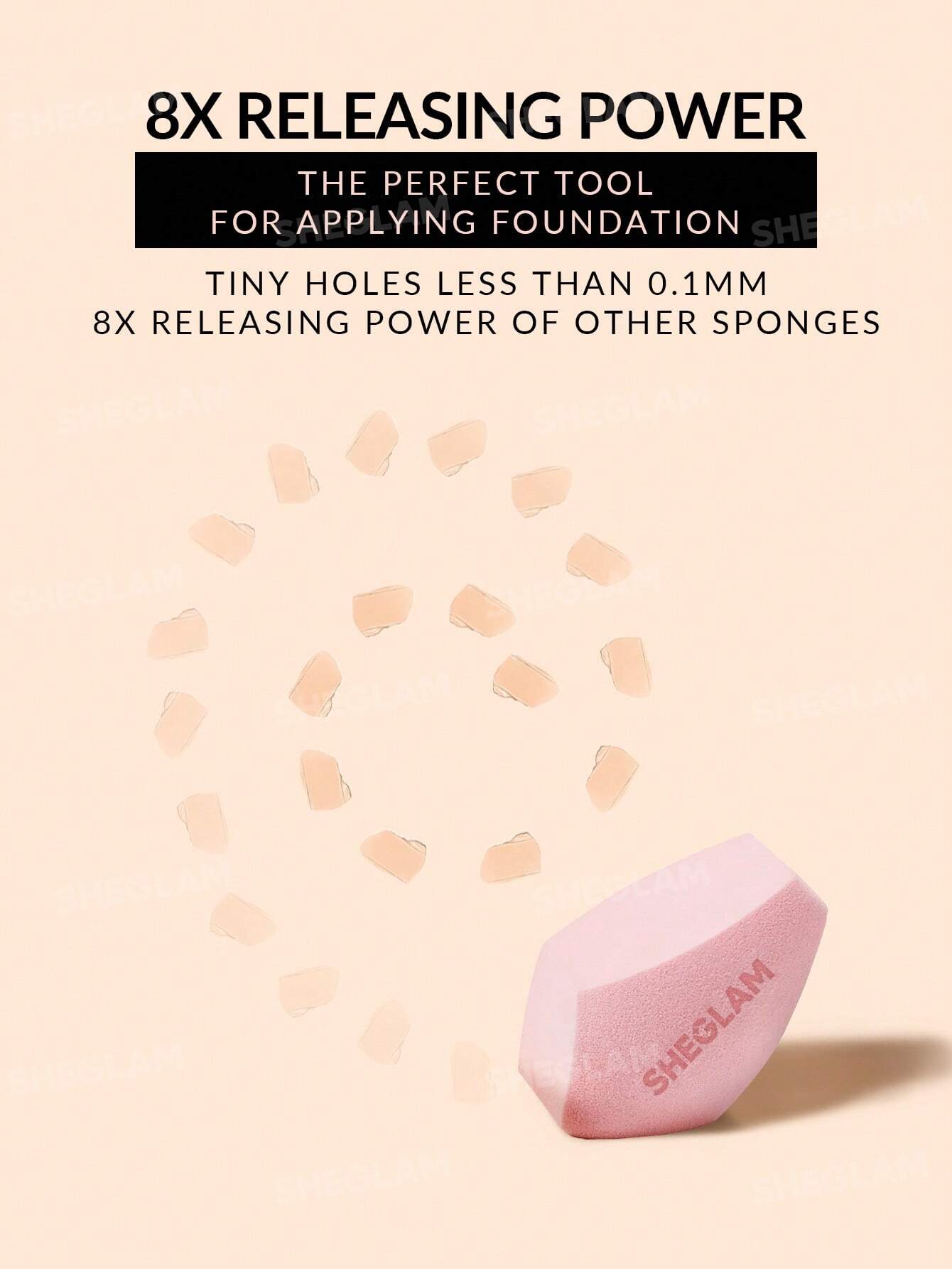 SHEGLAM Multi-Faceted Makeup Sponge-Pink