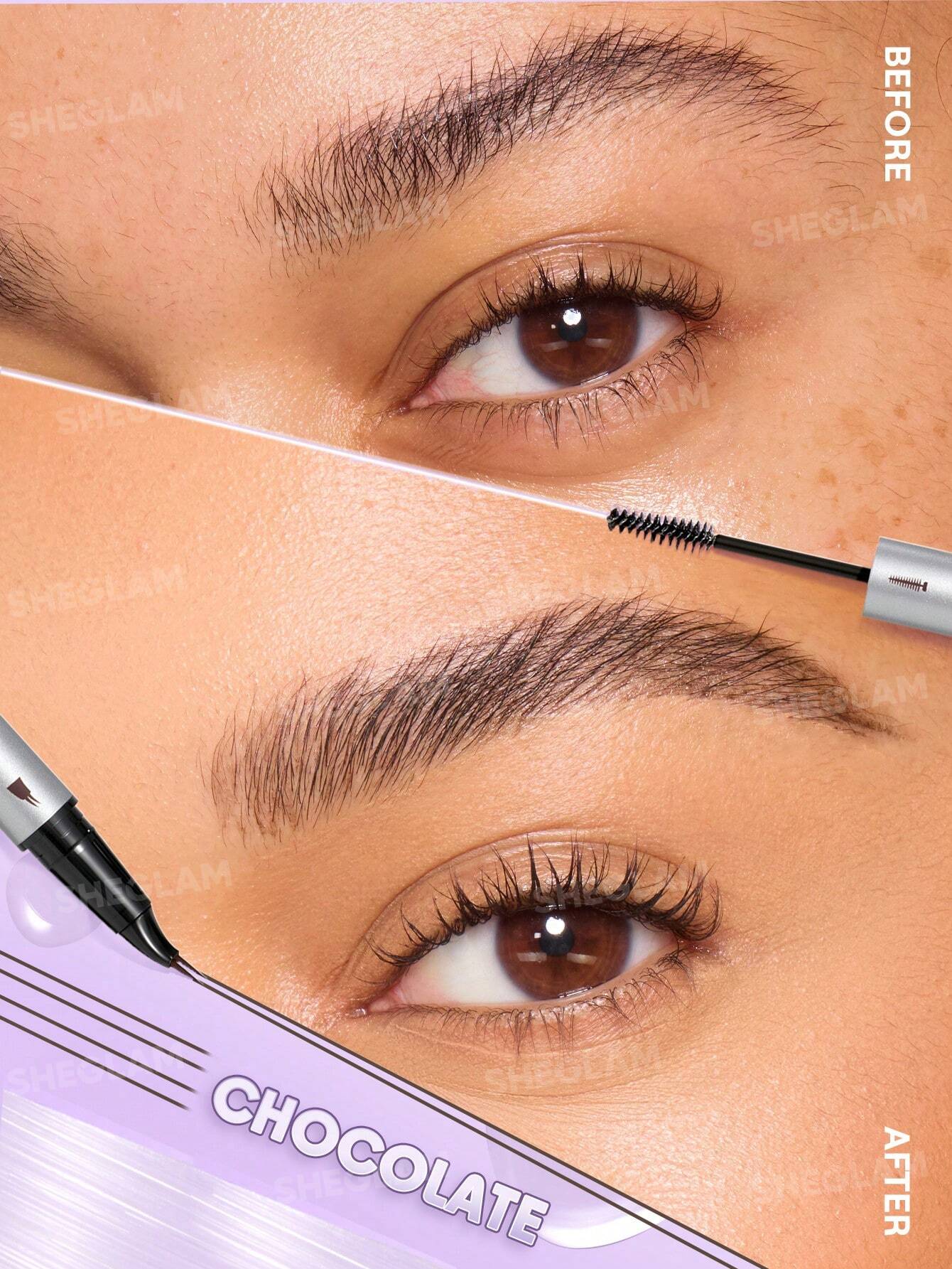SHEGLAM Lápiz para cejas laminado Real Flow