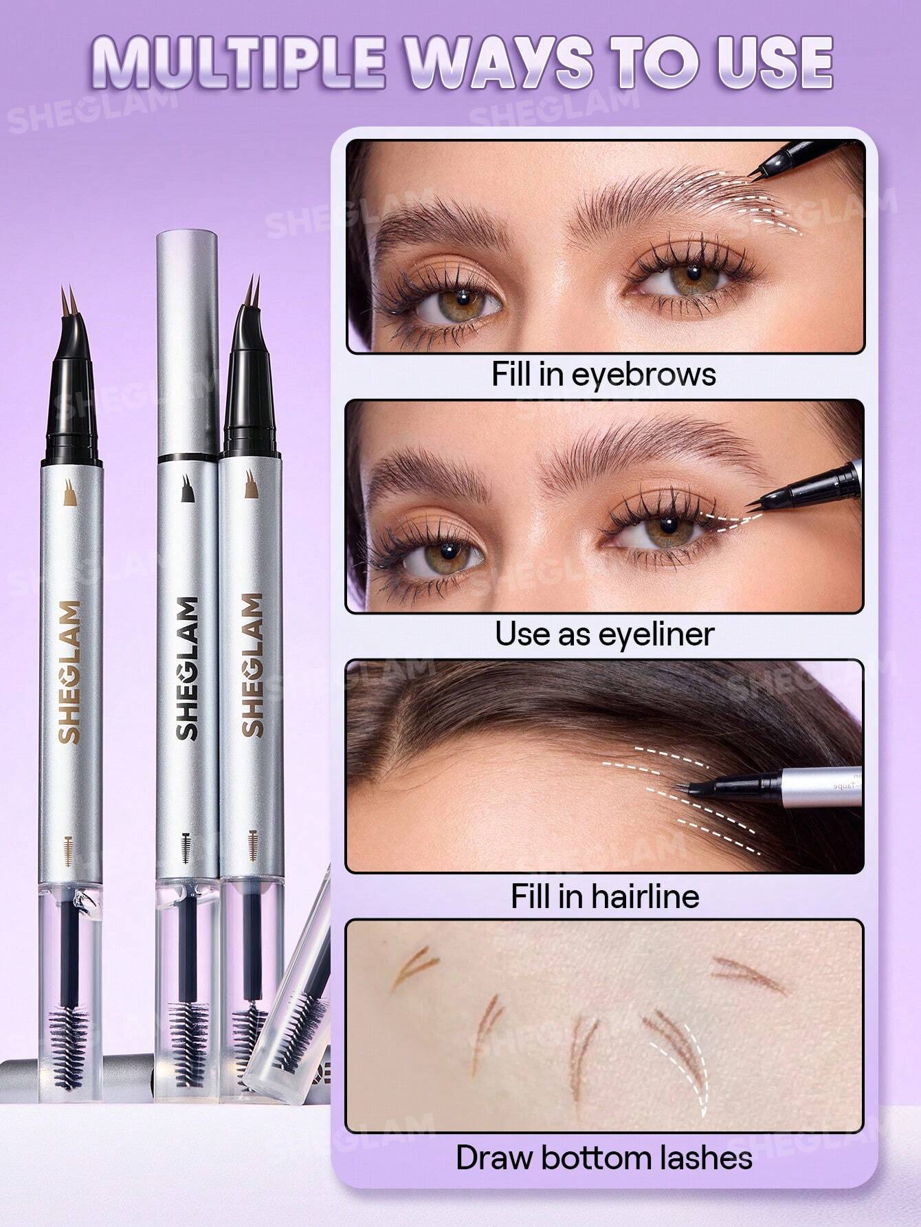 SHEGLAM Lápiz para cejas laminado Real Flow