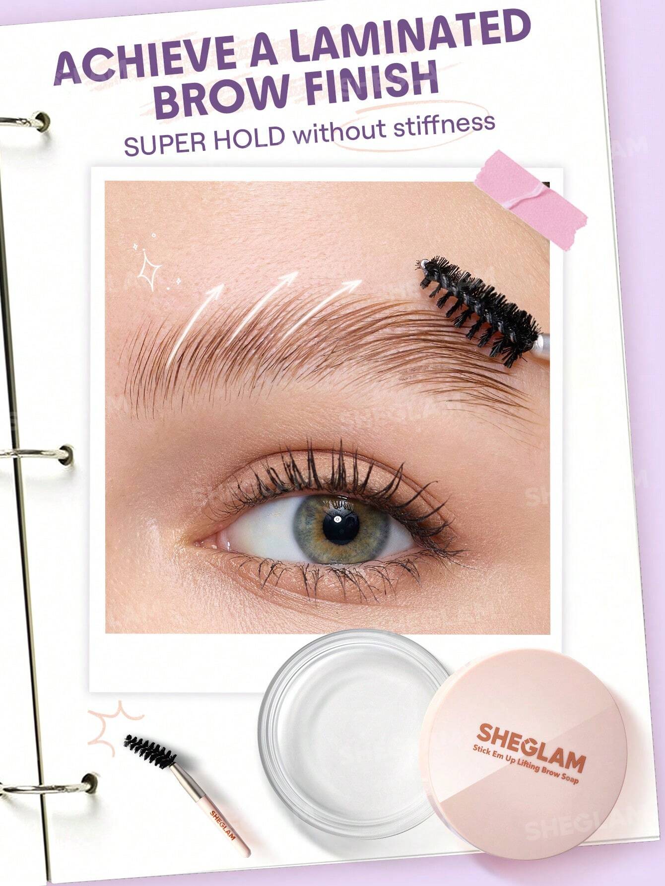 SHEGLAM Jabón reafirmante para cejas Stick Em Up