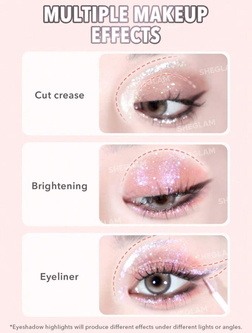 SHEGLAM SOMBRA DE OJOS LIQUIDA DOBLE ACABADO SILK & SPARKLE