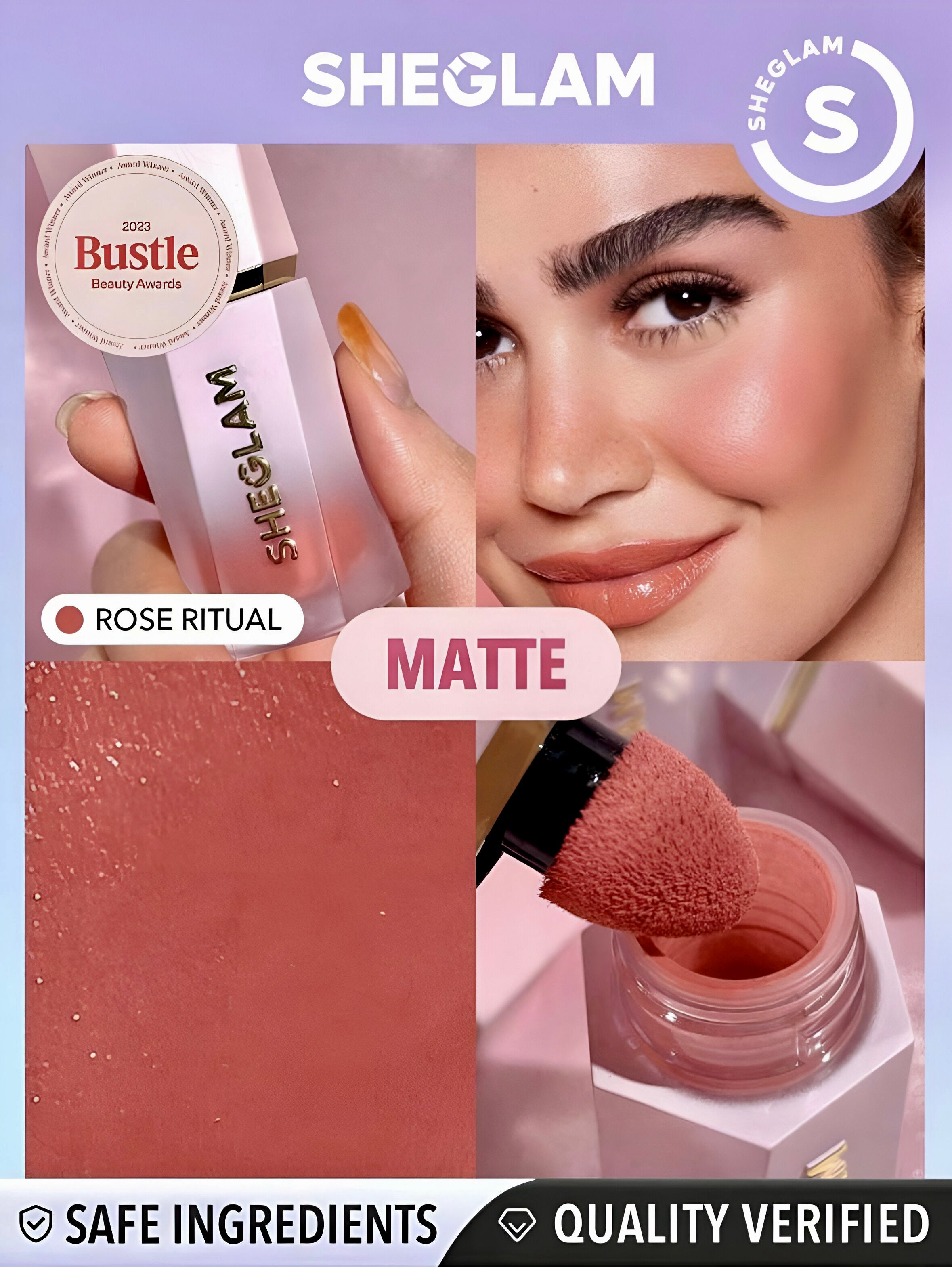 SHEGLAM BLUSH LÍQUIDO COLOR BLOOM ACABADO MATTE