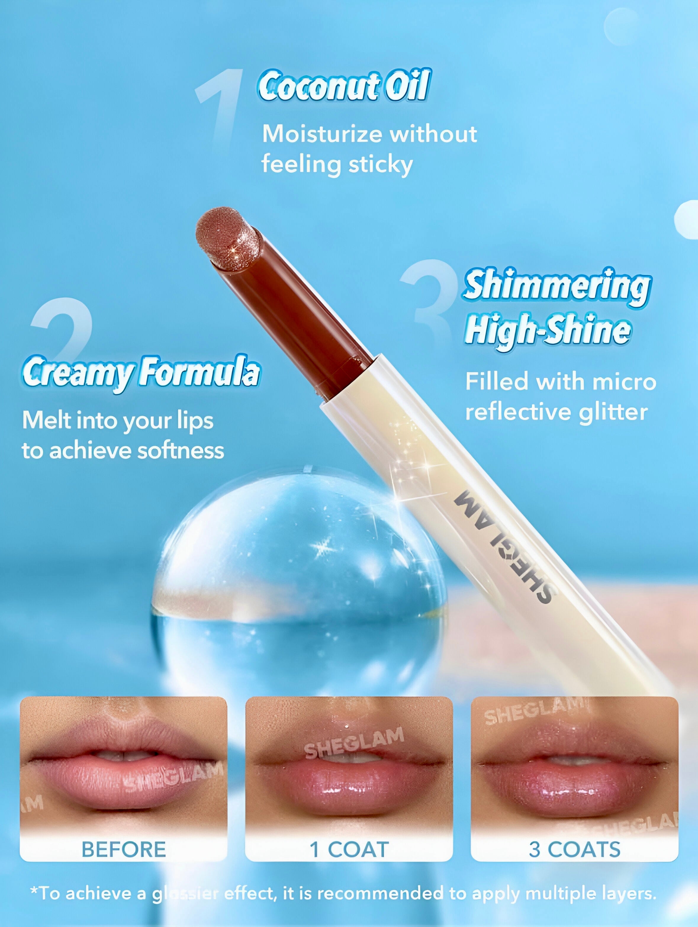 SHEGLAM POUT-PERFECT SHIMMER LIP VOLUMINIZADOR