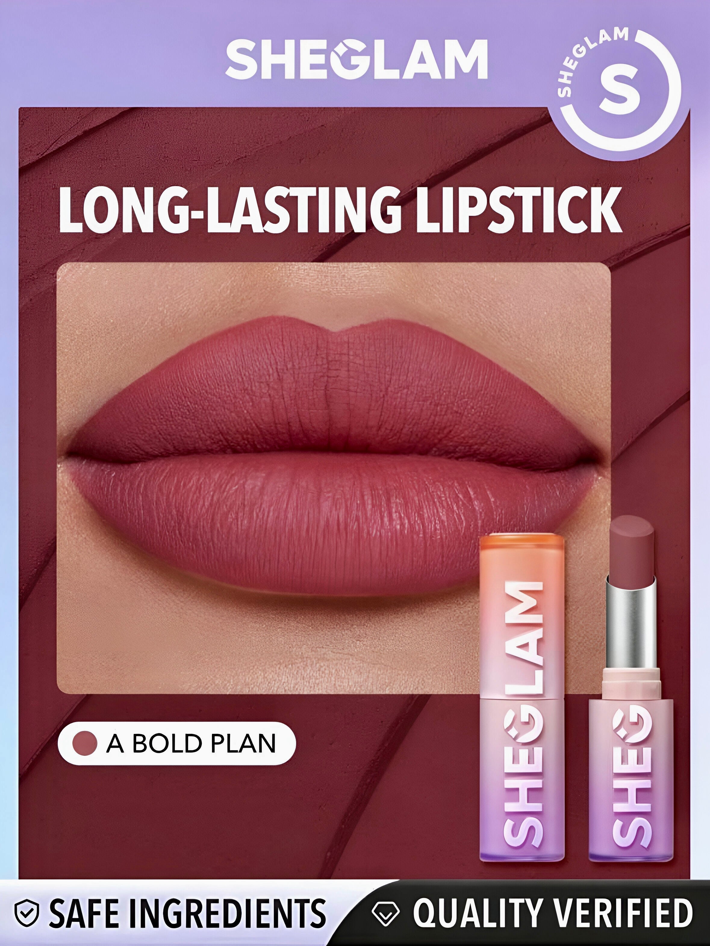 SHEGLAM LÁPIZ LABIAL MATE DE LARGA DURACIÓN DYNAMATTE BOOM