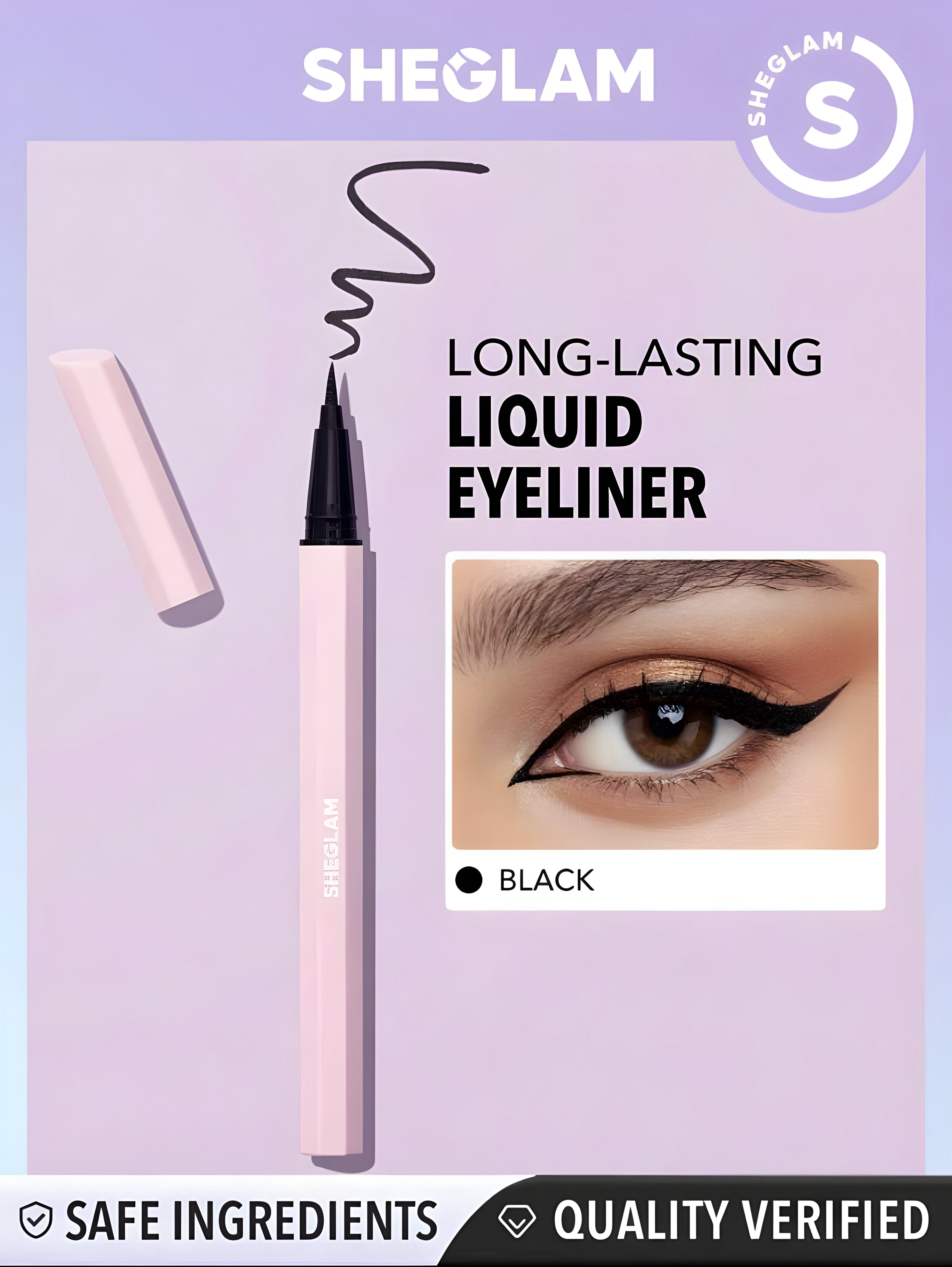 SHEGLAM EYELINER LÍQUIDO DE BELLEZA ETERNAL BEAUTY