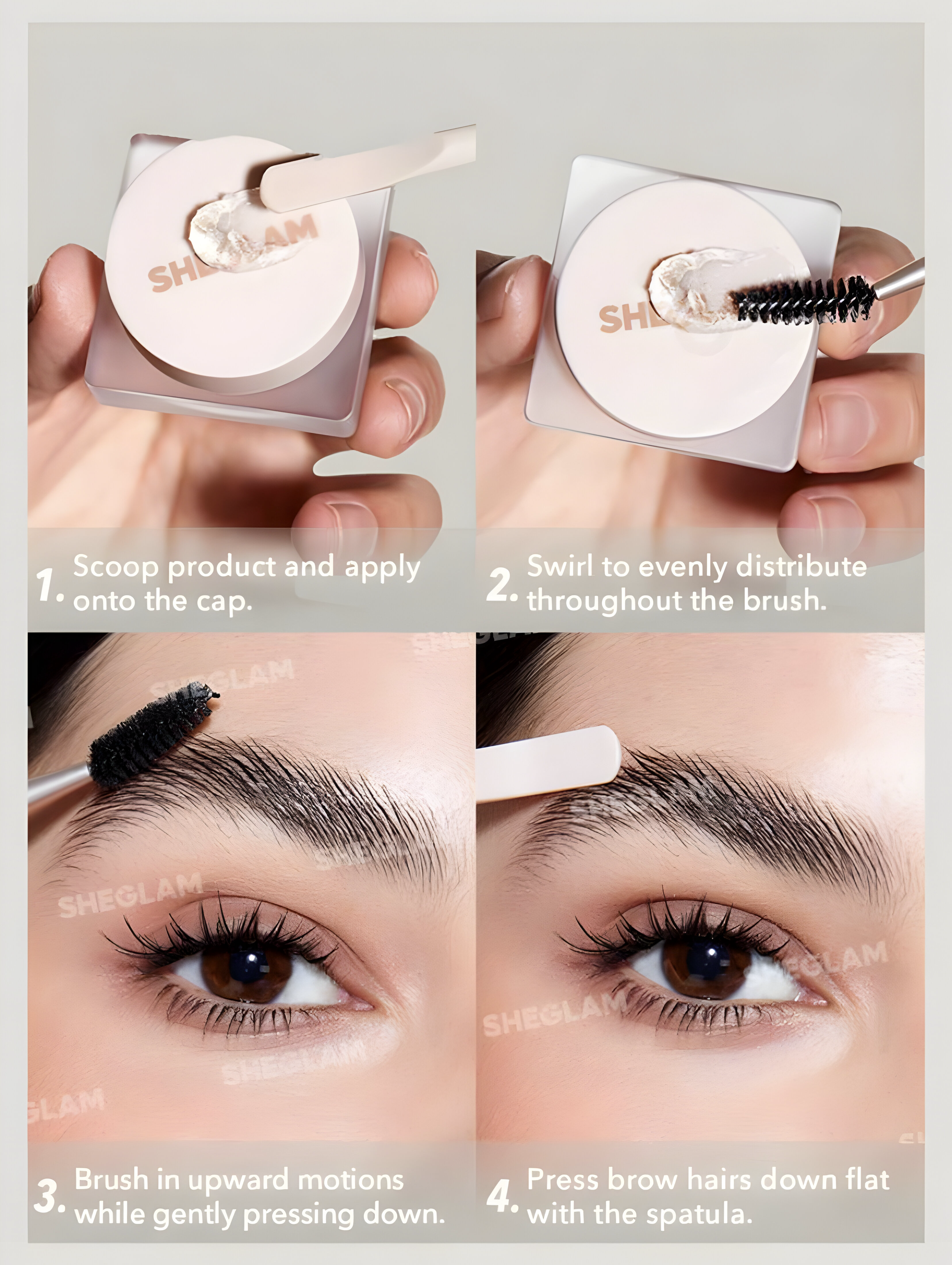 SHEGLAM FIJACIÓN DE CEJAS SET ME UP - CRYSTAL CLEAR