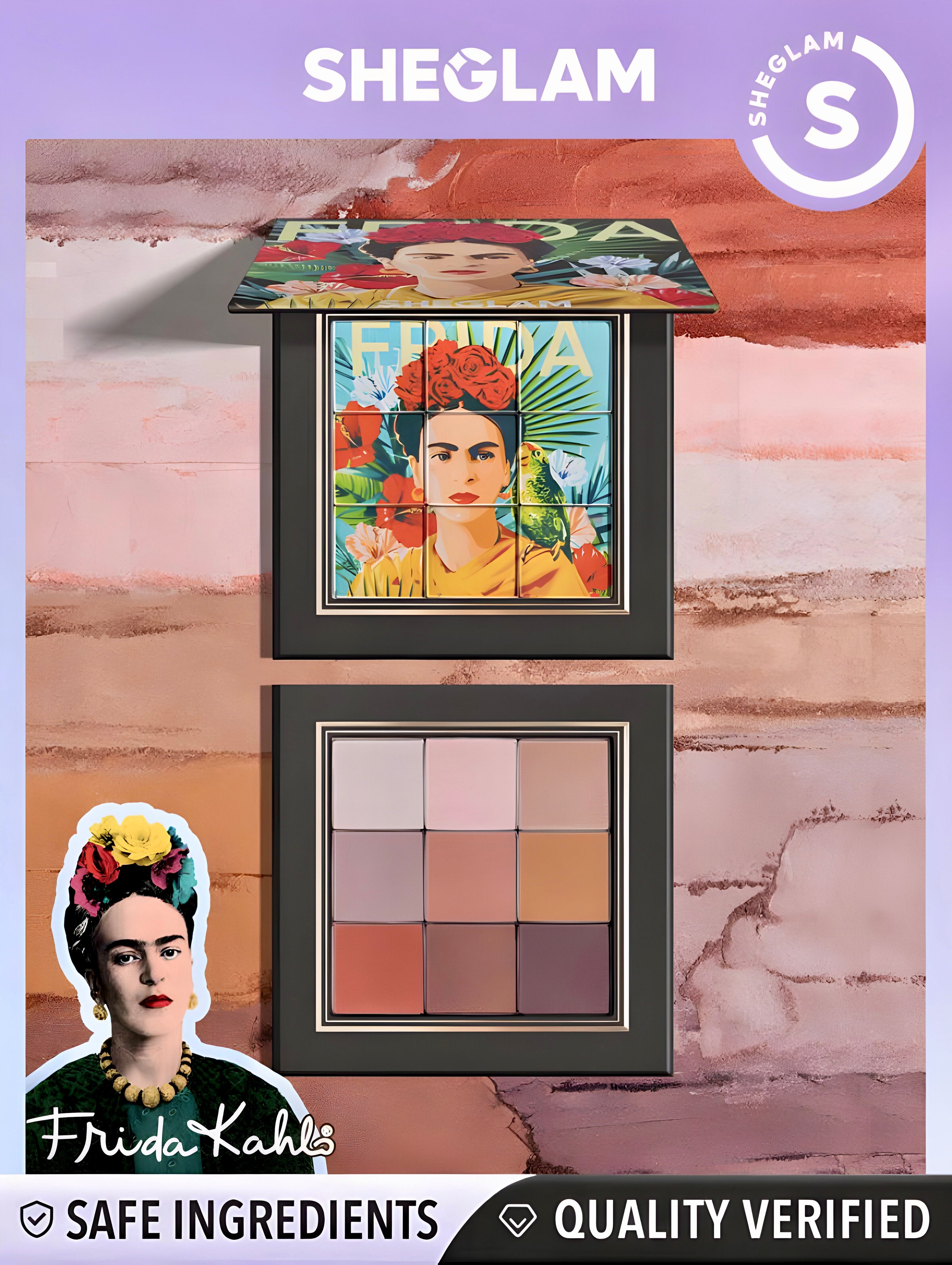 SHEGLAM X PALETA DE SOMBRAS DE OJOS FRIDA KAHLO MASTERPIECE