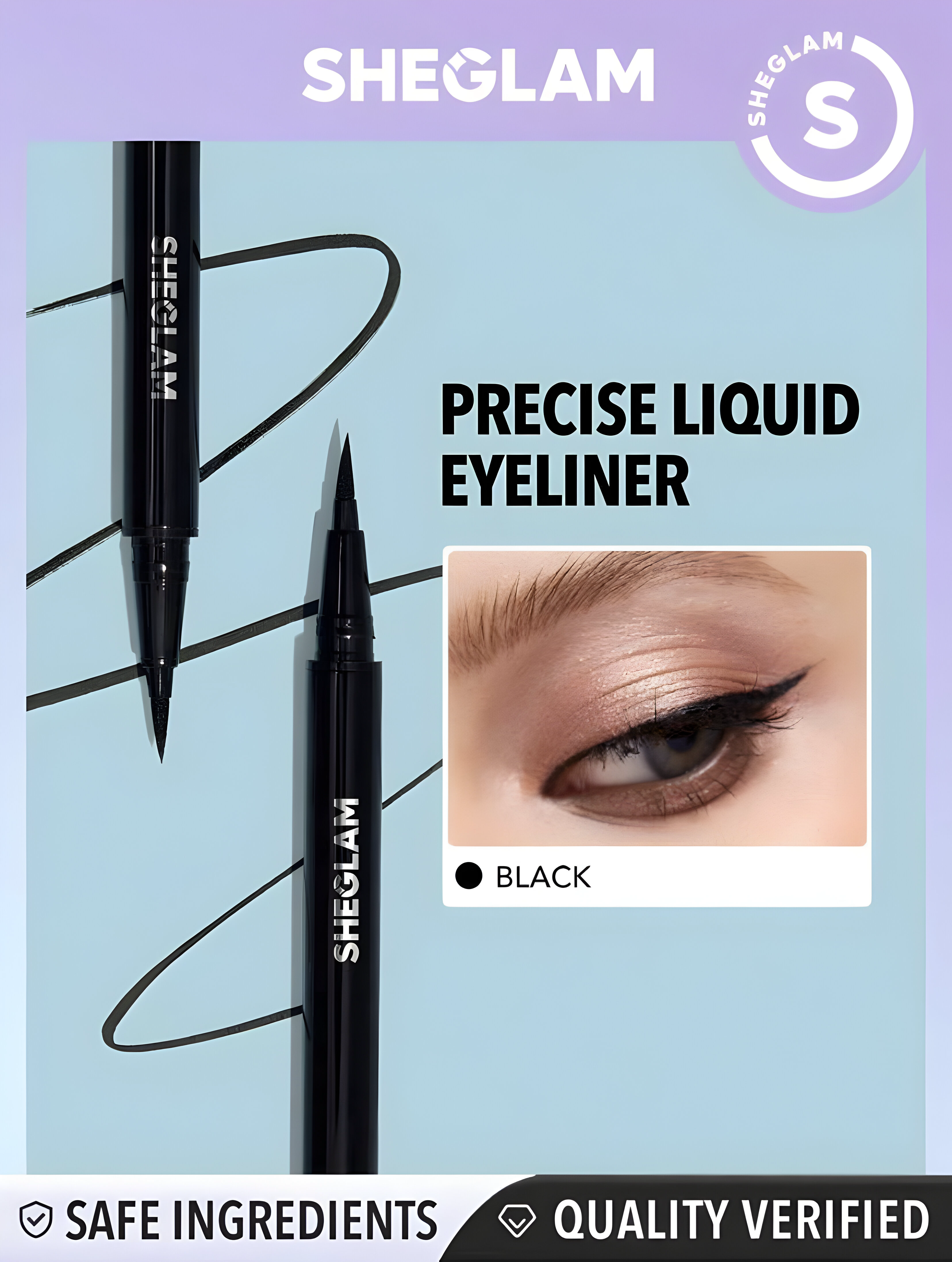 SHEGLAM PRO PRECISION IMPERMEABLE LÍQUIDO DELINEADOR DE OJOS