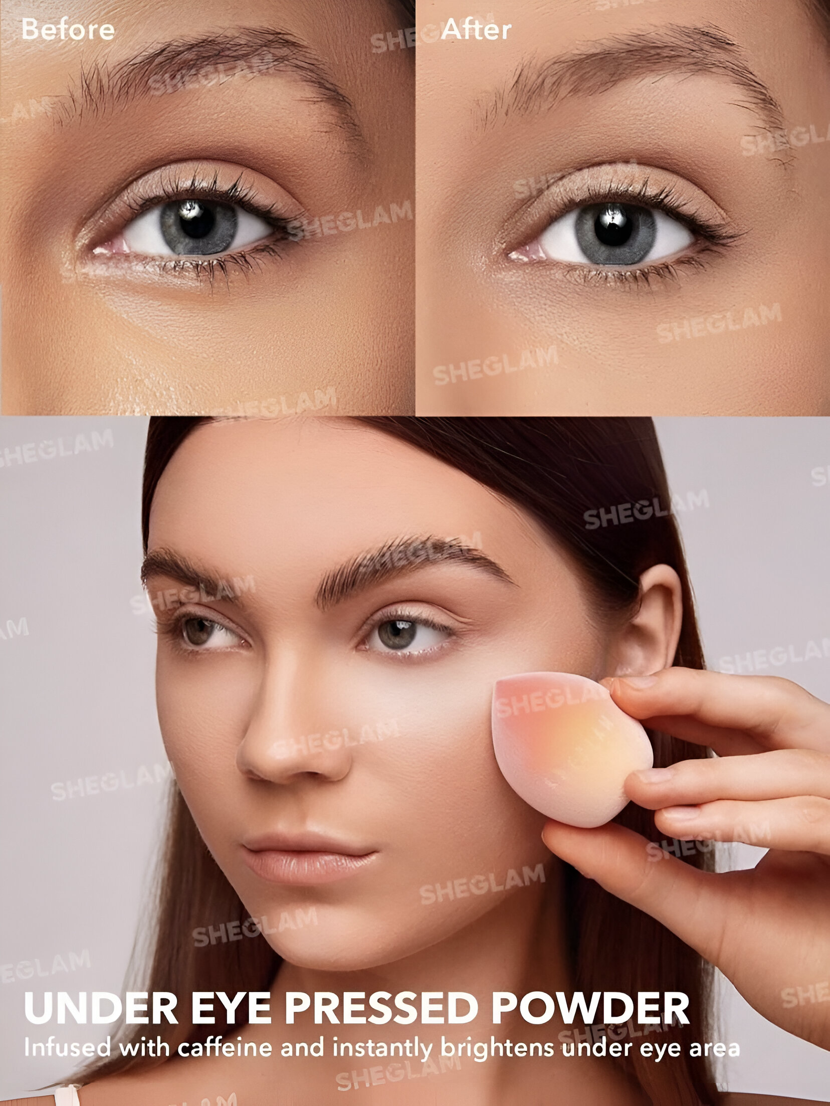 SHEGLAM POLVO FIJADOR DUO PARA ROSTRO Y OJOS INSTA-READY