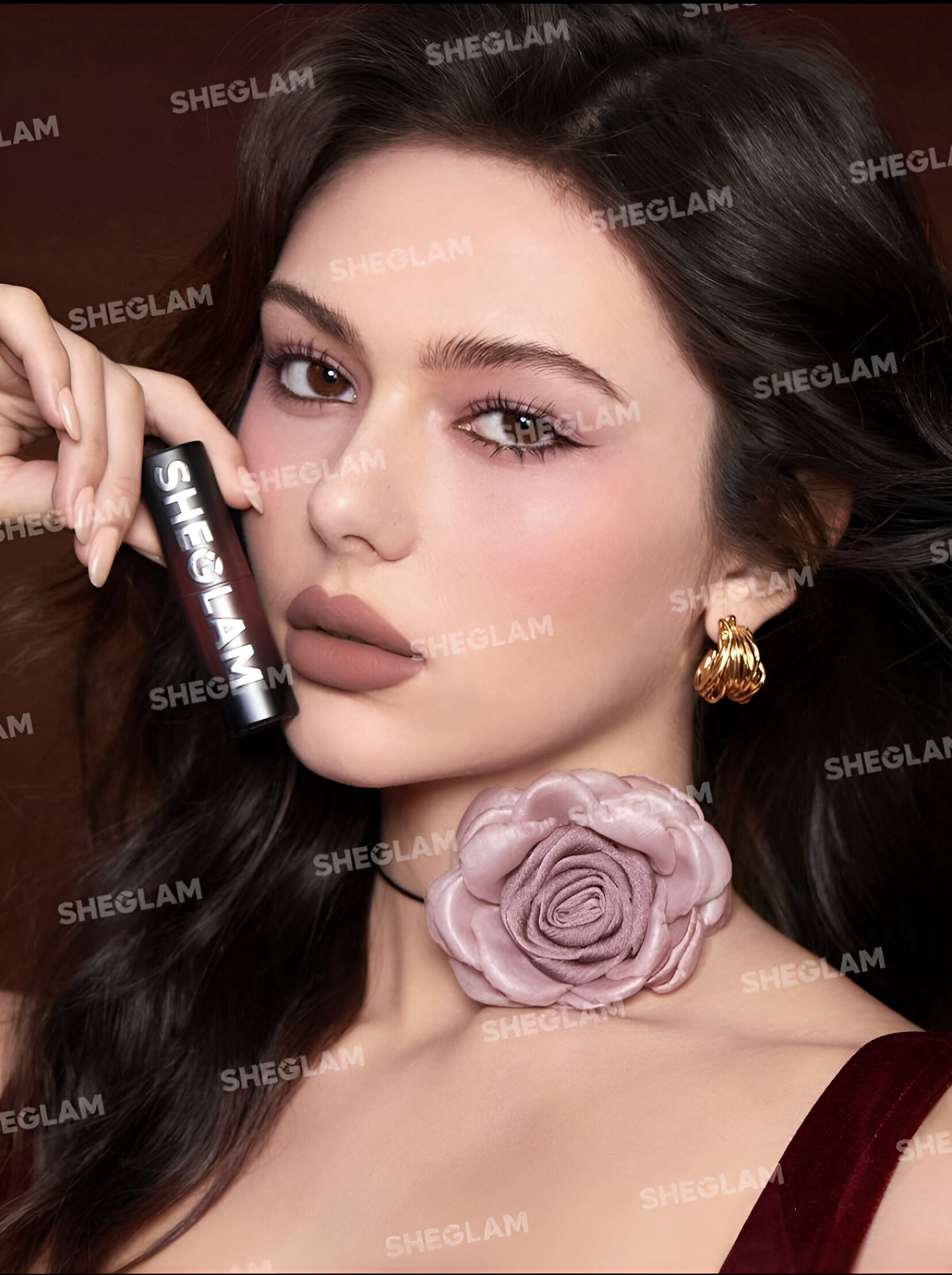 SHEGLAM DYNAMATTE BOOM LONG-LASTING MATTE LIPSTICK EMBER ROSE