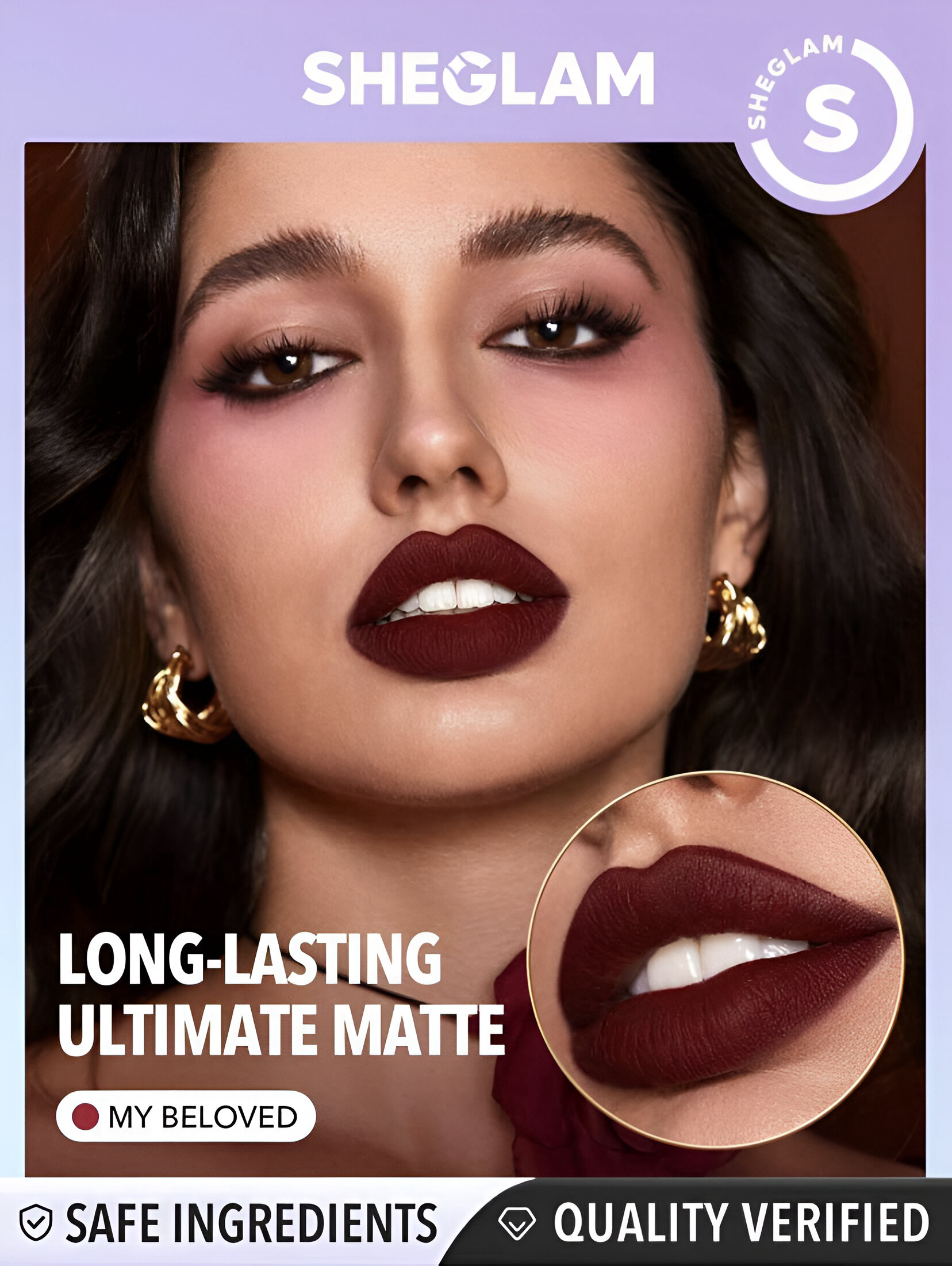 SHEGLAM DYNAMATTE BOOM LONG-LASTING MATTE LIPSTICK EMBER ROSE